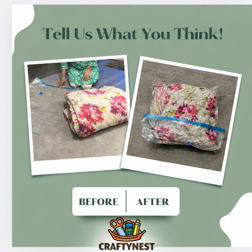 Extra Large Vacuum Storage Bags – Save 80% Space for Duvets, Bedding & Clothes