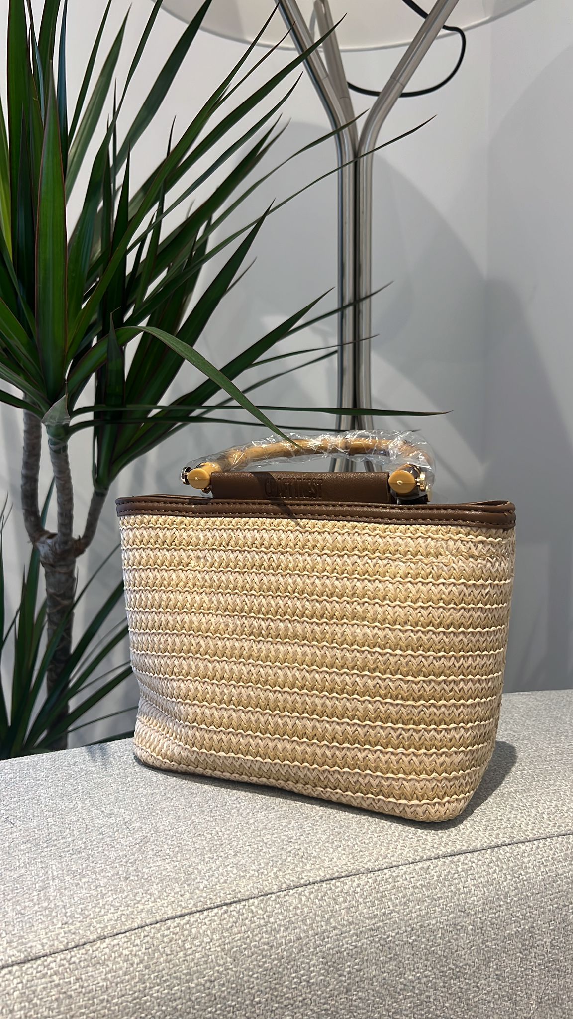 CraftyNest Everyday Straw Handbag