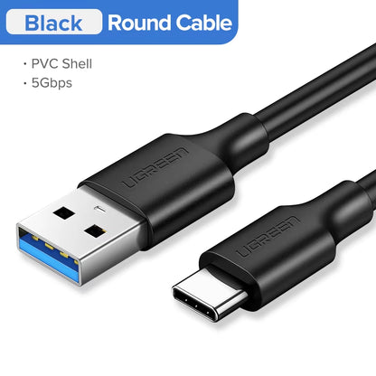USB C Cable 5Gbps USB3.0 a to USB C for Iphone 17 16 15 Ipad Samsung S25 S24 for Switch M2 SSD NVME USB3.0 Data 18W Cable